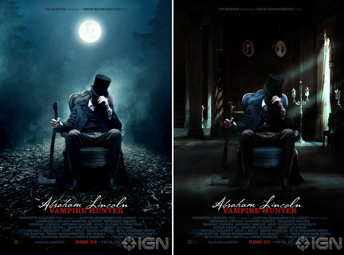Divulgados os primeiros cartazes de ‘Abraham Lincoln: caçador de vampiros’